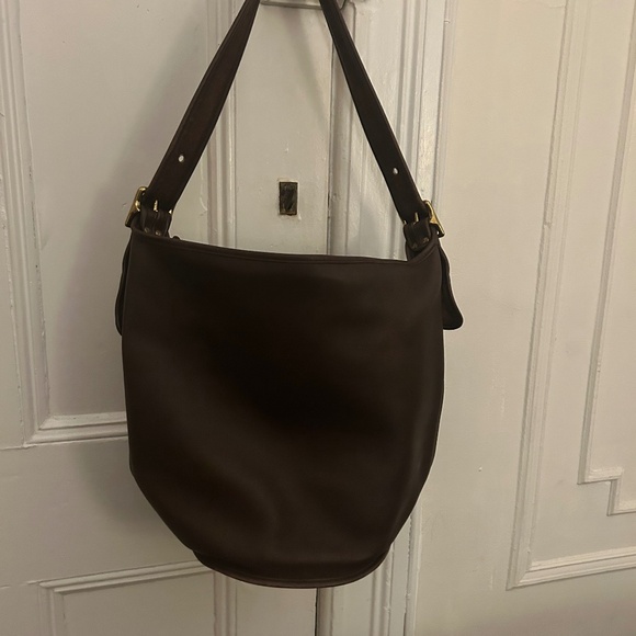 Vintage Coach Brown Bucket Bag - Picture 6 of 8